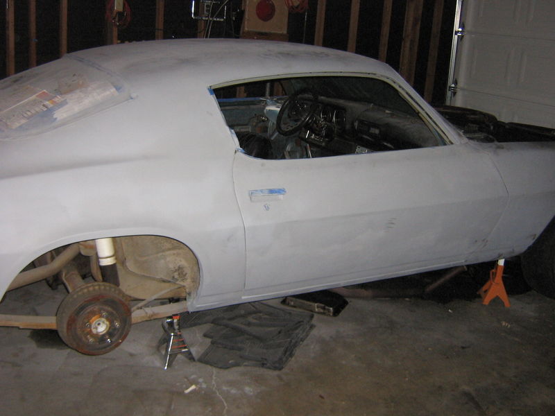 Almost one color, primer grey.